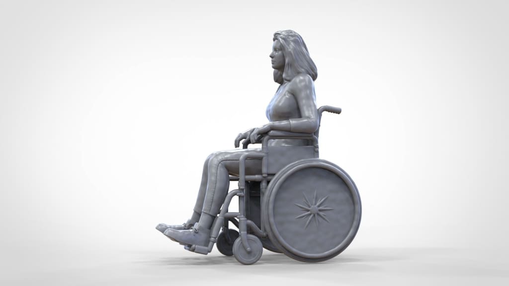 MM302 Woman In Wheelchair