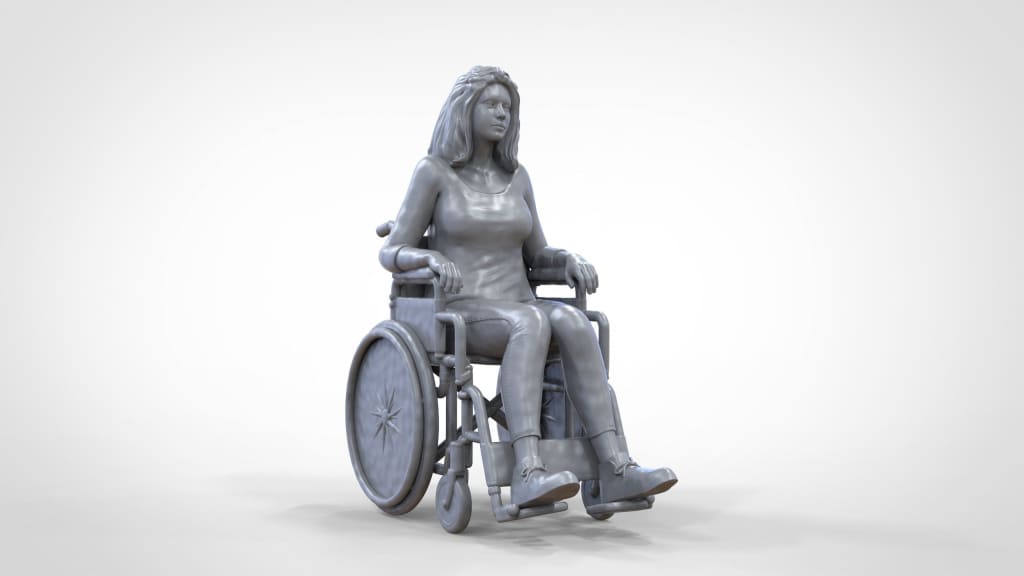 MM302 Woman In Wheelchair