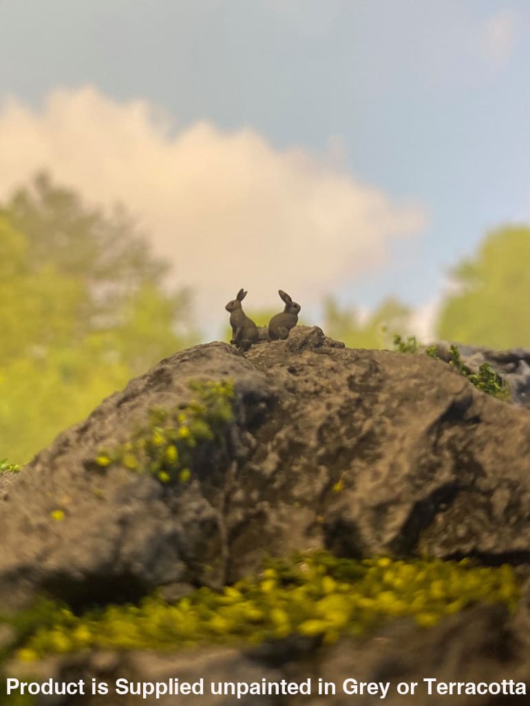 MMA010 Standing Sitting Rabbits x 10