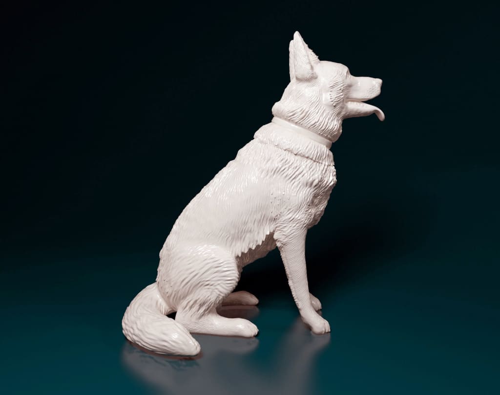 MMD005 German Shepherd Sitting