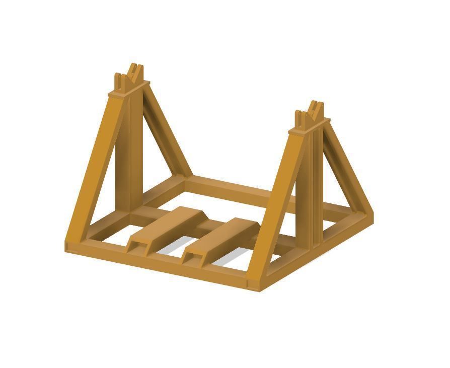 PJD092 Model Railway Cable Drum Jack and Stand