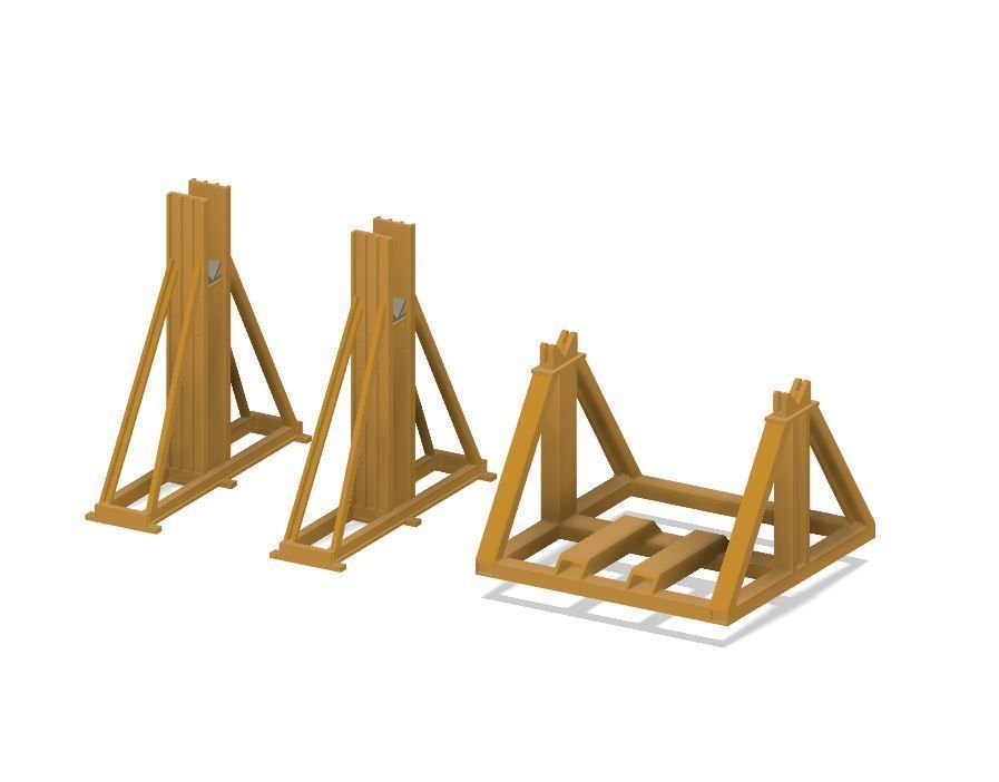 PJD092 Model Railway Cable Drum Jack and Stand