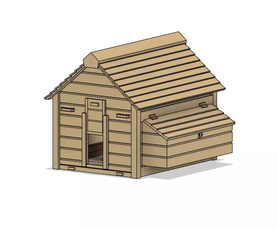 PJD094 Model Railway Chicken House