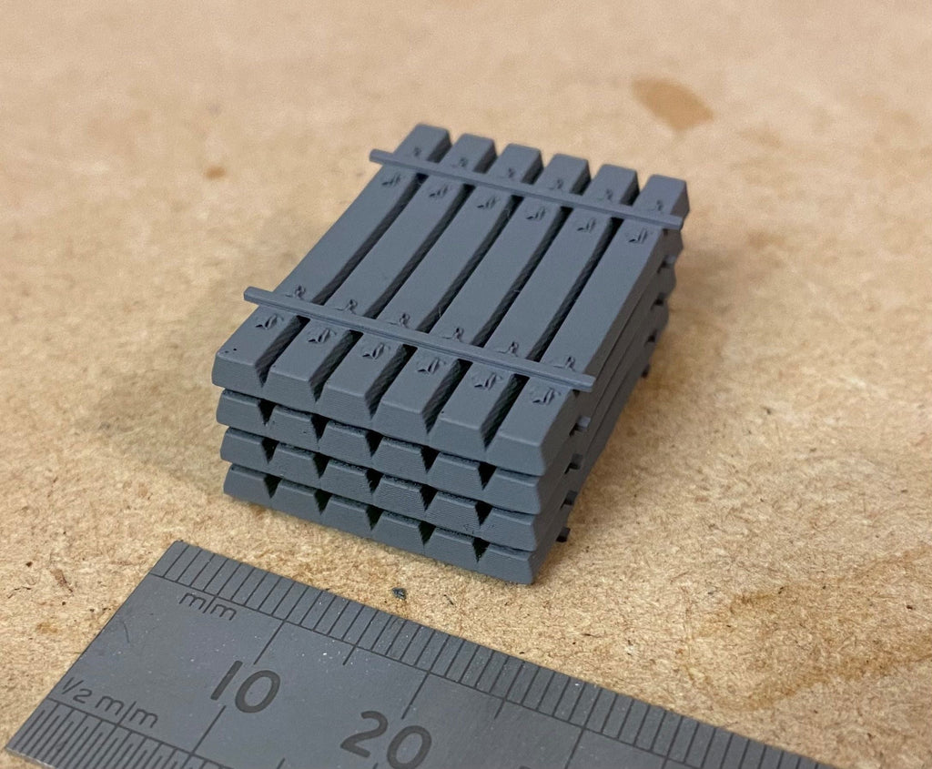 PJD091  Model Railway Concrete Sleepers Stacked