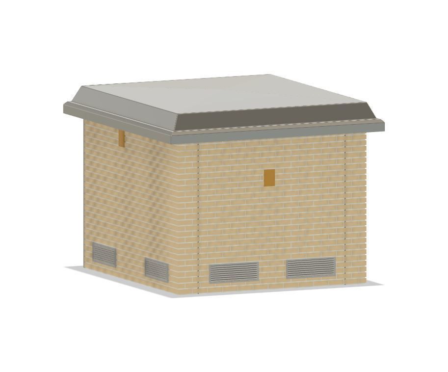 PJD065 Model Railway Electricity Substation Building