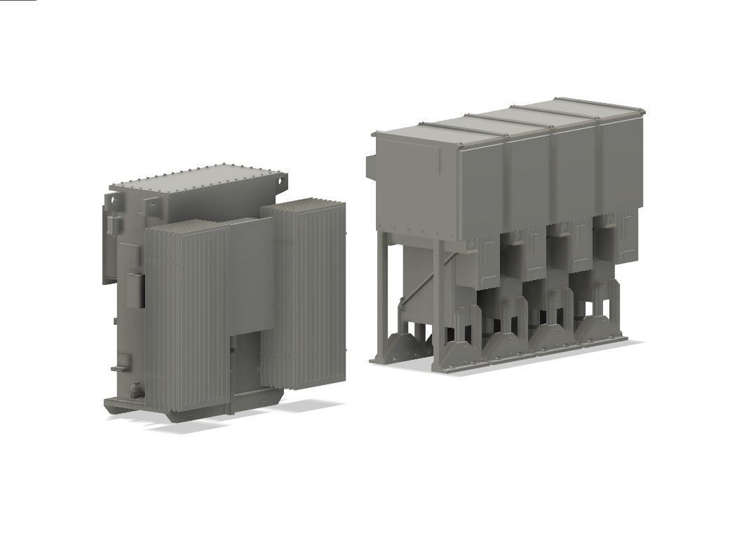 PJD040 Model Railway Industrial Electrical Sub Station Transformers