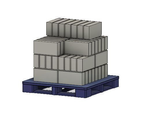 PJD090  Model Railway Breeze Block Stacks