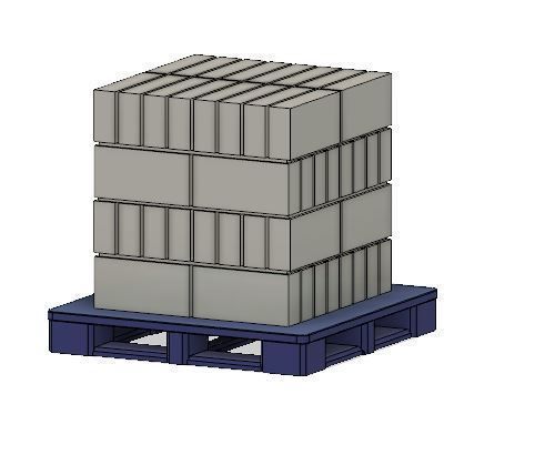 PJD090  Model Railway Breeze Block Stacks