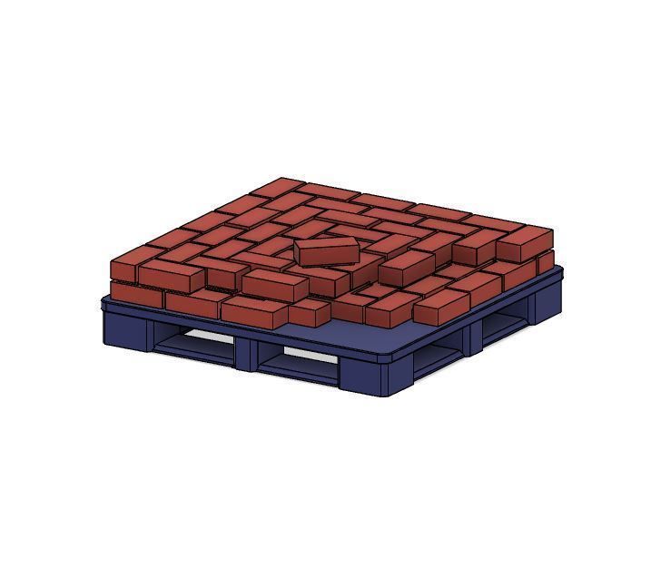 PJD089  Model Railway Brick Pallet Stacks