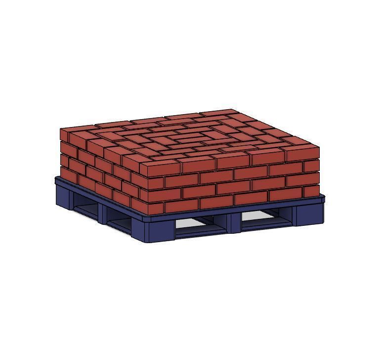 PJD089  Model Railway Brick Pallet Stacks