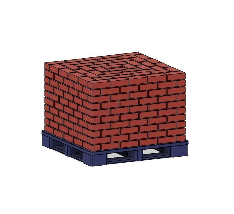 PJD089  Model Railway Brick Pallet Stacks