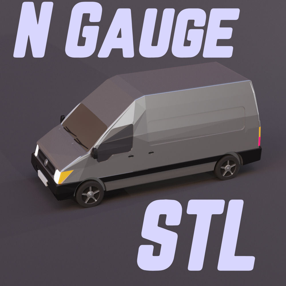 N Gauge (1:150) Modern Van STL