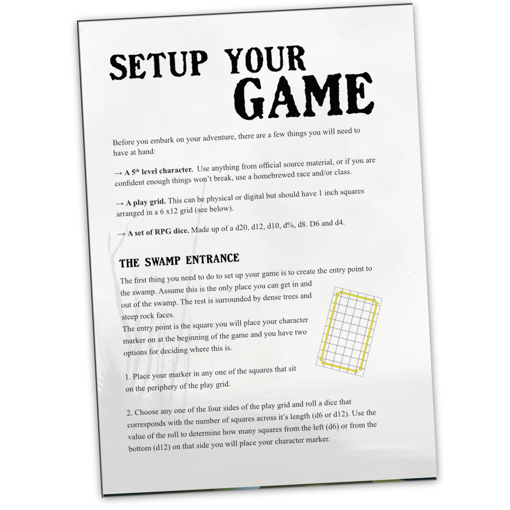 Once We Were Gods DND, a 5th Edition solo adventure