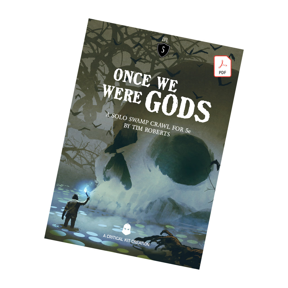 Once We Were Gods DND, a 5th Edition solo adventure