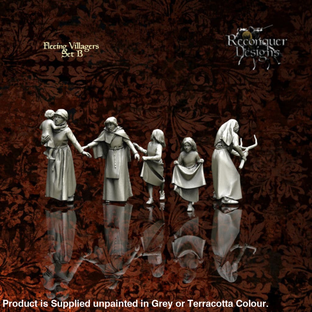 REM0053 Fleeing Medieval Villagers