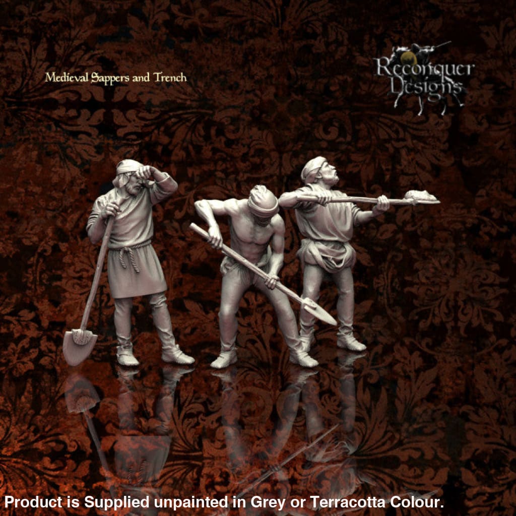 REM0071 Medieval Sappers/Villagers Digging Full Bodies