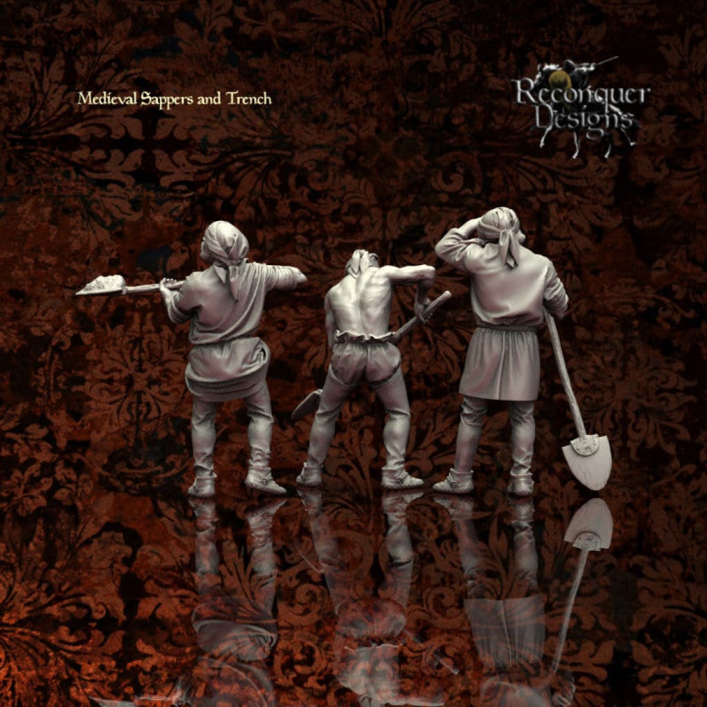REM0071 Medieval Sappers/Villagers Digging Full Bodies