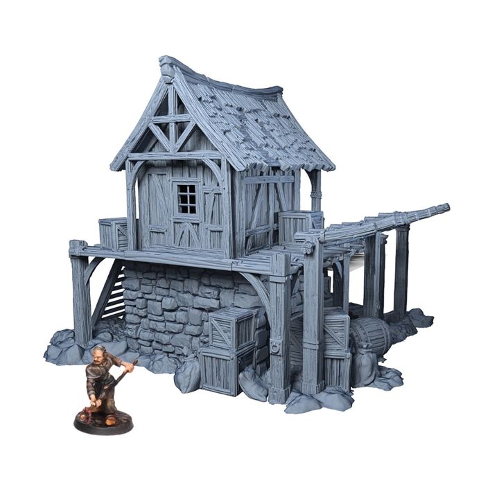 Ruined Food Storage - 28mm DND/Wargame/RPG Terrain