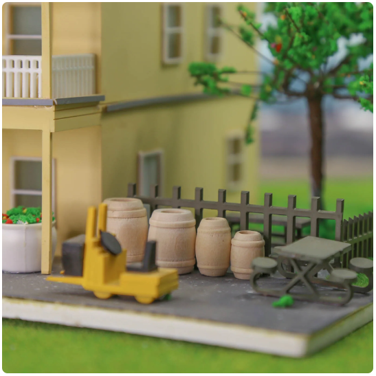 Wooden barrels N, TT, HO and 00 gauge
