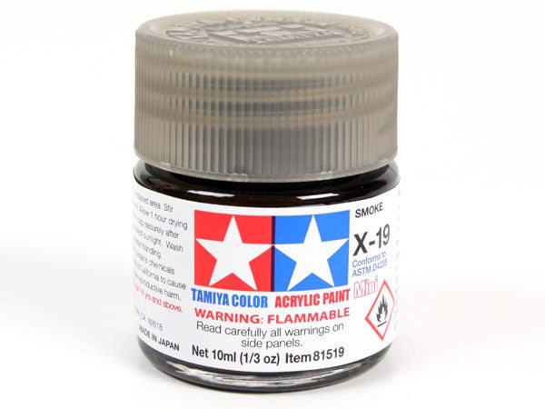 Tamiya Acrylic Paint Mini X-19 Smoke