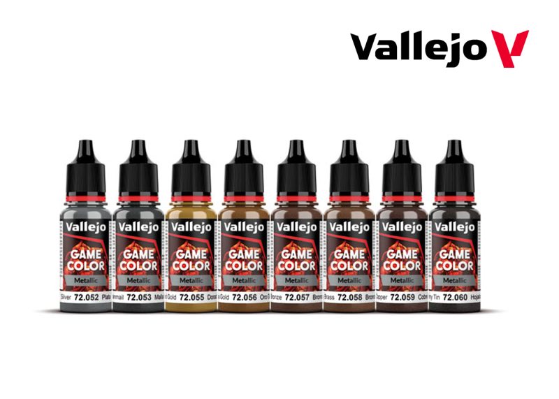 Vallejo Game Color - Metallic Colour Set (x8)