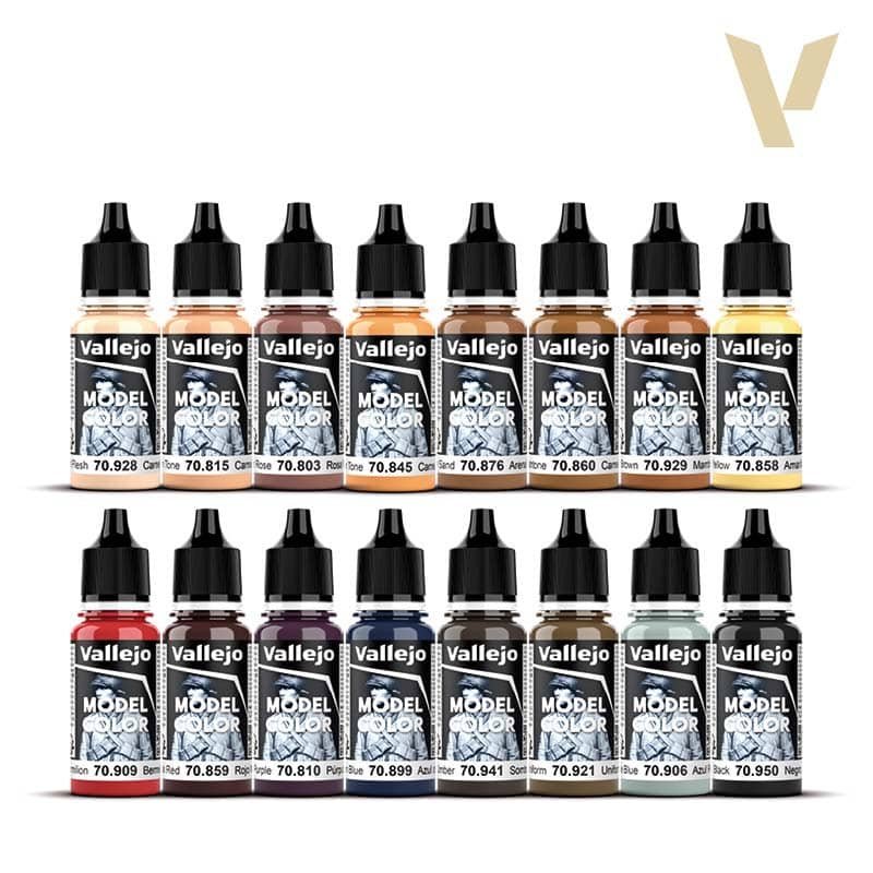Vallejo Model Color Face & Skin Tones Set (x16)