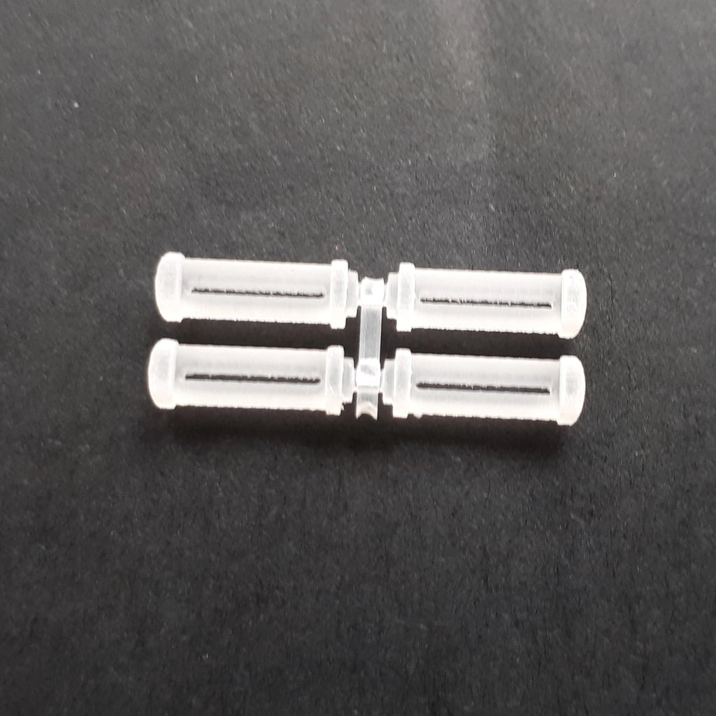 1:12th custom motorbike foot pegs "Half Cut" STL file