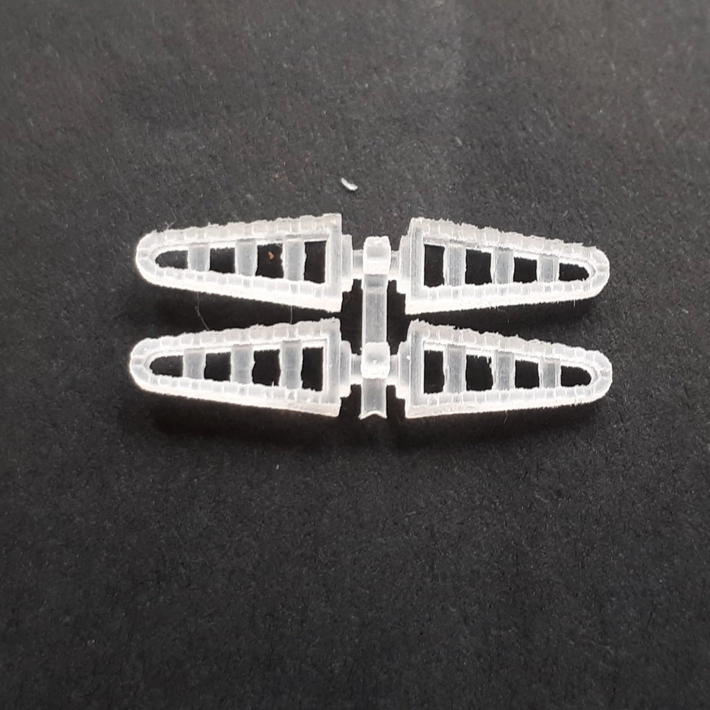 1:12th custom motorbike foot pegs "Croc Jaw" STL File