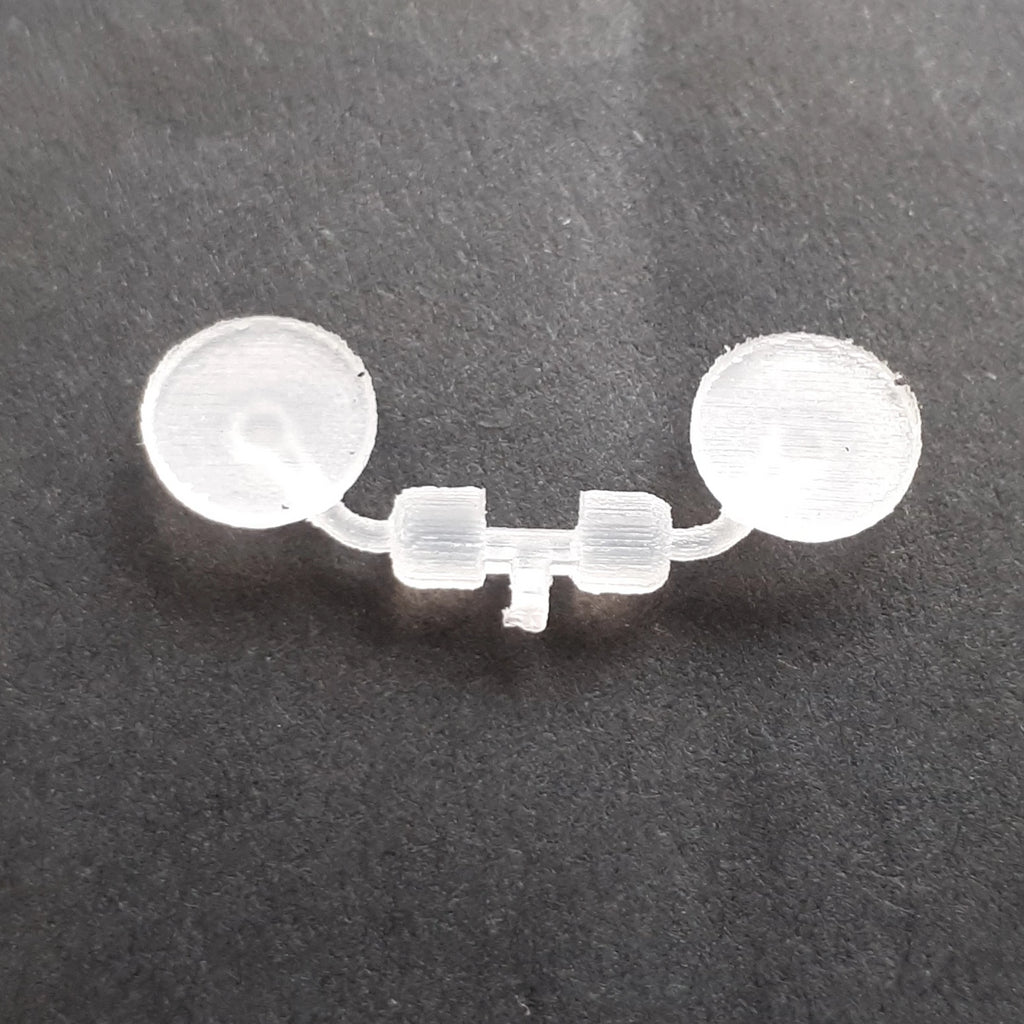 1:12th bar end sports bike mirrors (round)