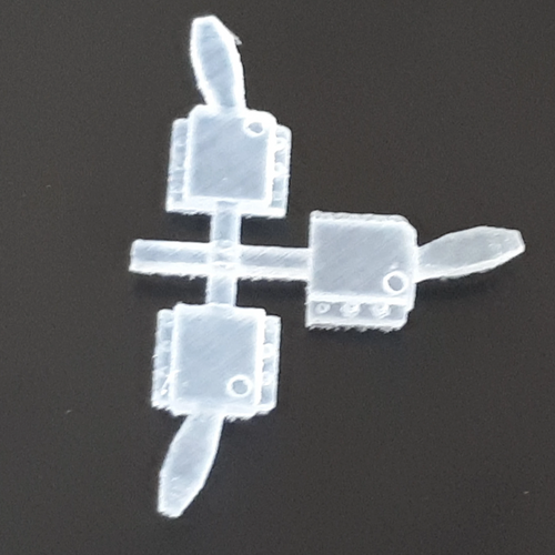 1:24th Land Rover interior door latches for Italeri models