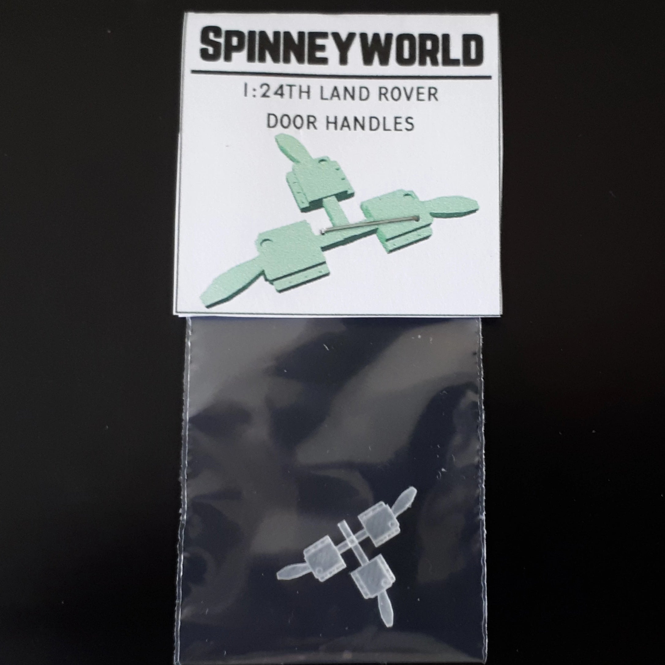 1:24th Land Rover interior door latches for Italeri models