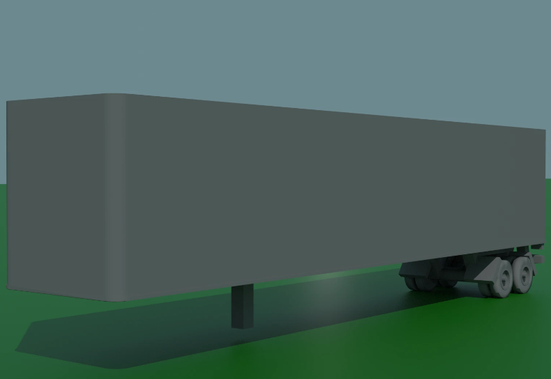 6mm (1:285) 48 foot box van trailer