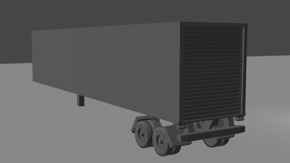 Z Gauge (1:220) 48 foot box van trailer
