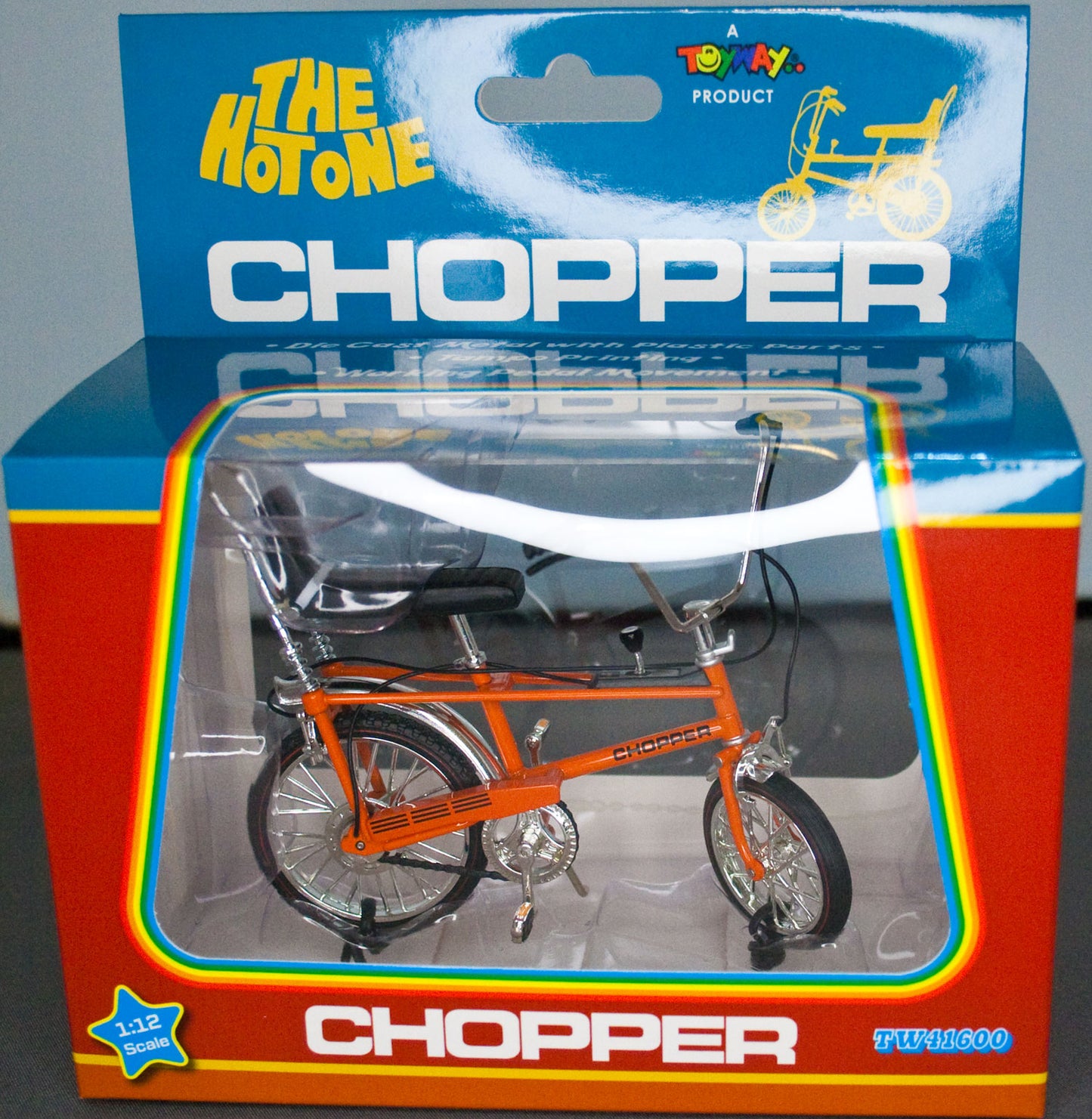 Toyway 1:12 Raleigh Chopper Mk1 Bicycle 'The Hot One'