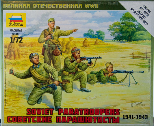 Zvezda 1:72/20mm Soviet Paratroopers 1941-1943