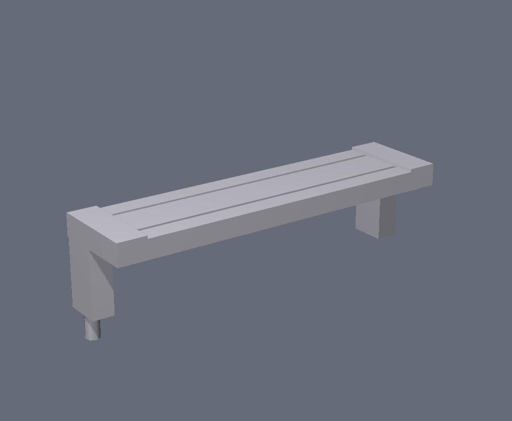 1:76th cantilever benches