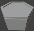 Hexagonal Concrete Planter for Model Railway or Diorama